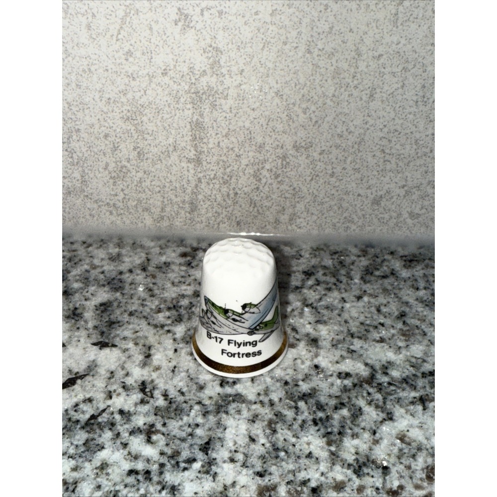 Duxford Airfield Thimble B-17 Flying Fortress Souvenir Collectible